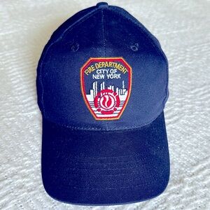 Vintage New York Fire
Department Snapback Hat - Navy Blue